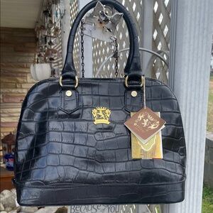 👑 Pratesi Firenze 👑 Crocodile-Embossed Handbag